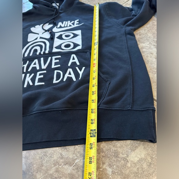 Nike Black and White Graphic Hoodie “Have a Nike Day” Mens Size Large - Picture 6 of 6